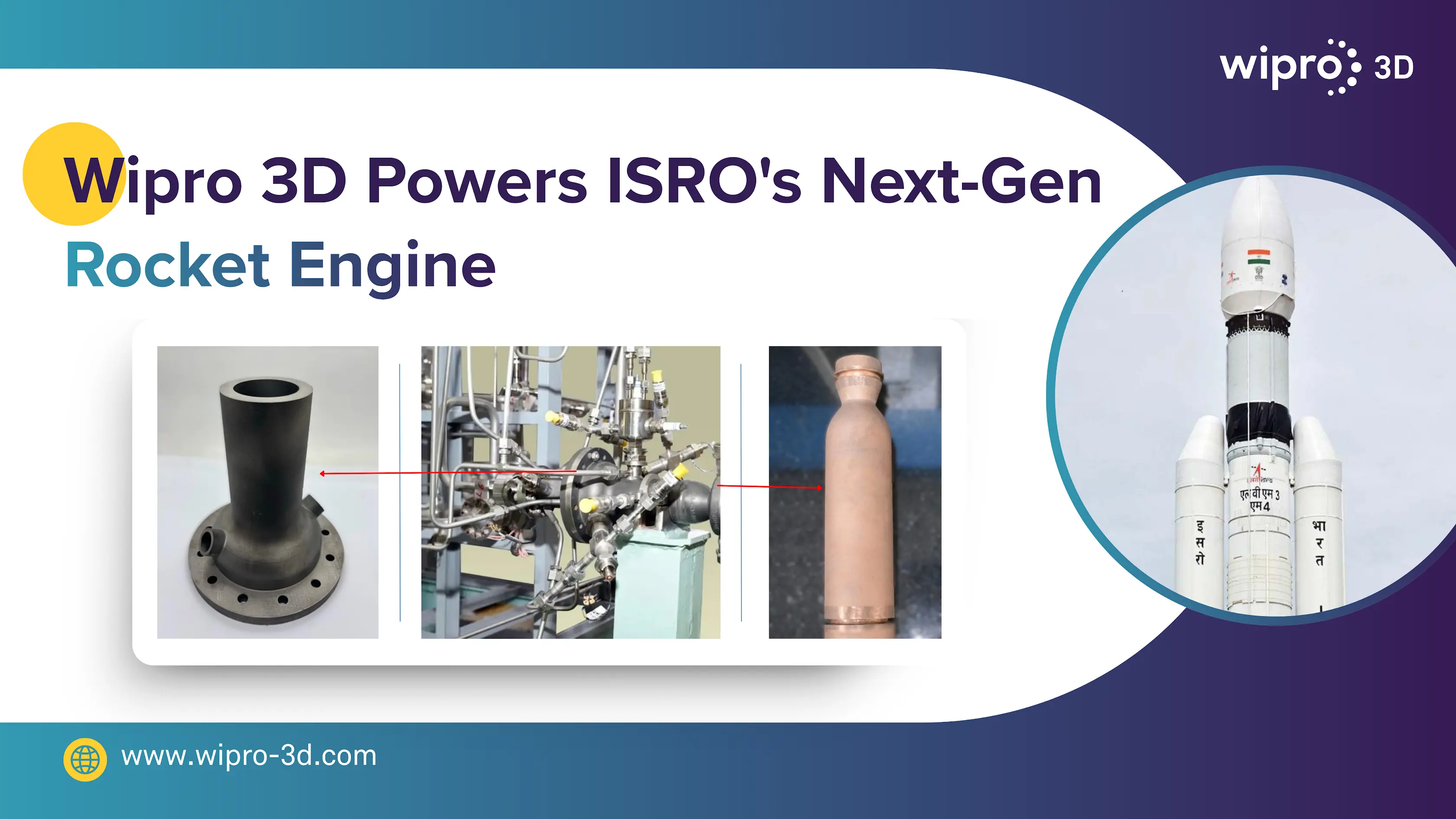Wipro 3D Supplies Key Parts for ISRO’s New Rocket Engine Test Wipro 3D Supplies Key Parts for ISRO’s New Rocket Engine Test